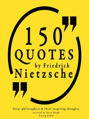 cover image of 150 quotes by Friedrich Nietzsche